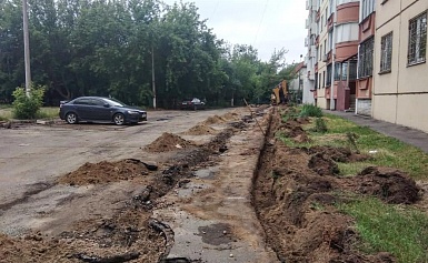 Контроль начала работ на дворовой территории по адресу ул. Калининградская д.17 кк.1,2,4 и Калининградский проезд д.2, включённой в план благоустройства 2020 года