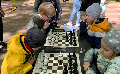 Прошли два  мастер-класса и игровые практики по шахматам от детского шахматного клуба "Совёнок" 
