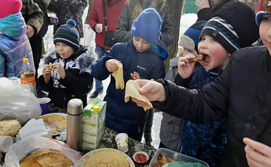 Провели на Акуловском водоканале Масленицу для детейПровели на Акуловском водоканале Масленицу для детей