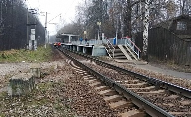 Общественный мониторинг наземного железнодорожного транспорта у платформы станция «Фабрика им.1 Мая»